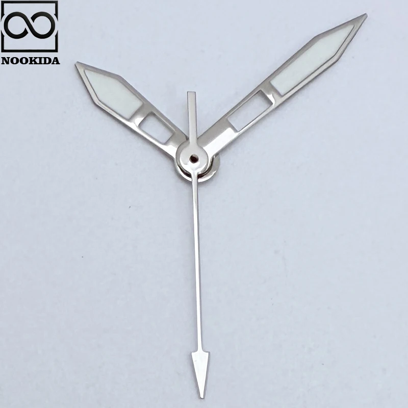 NOOKIDA NH35 เงินขัดมือสีเขียวส่องสว่าง Fit NH35 อัตโนมัตินาฬิกาอุปกรณ์เสริมอะไหล่