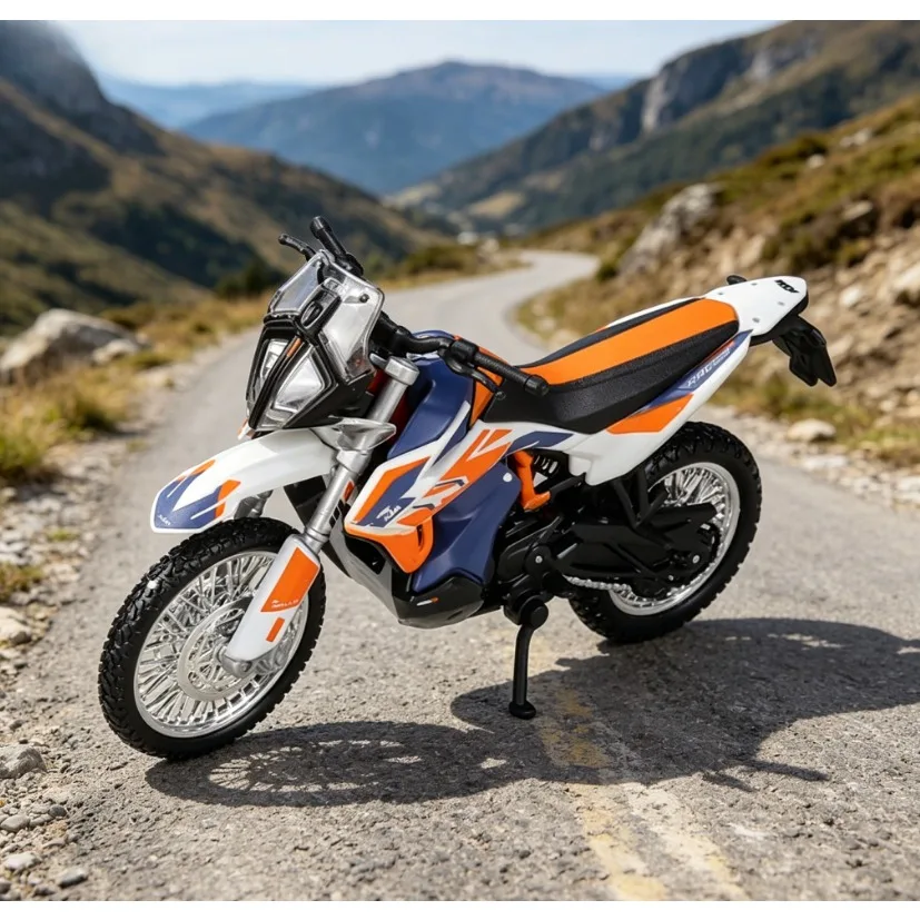 

Bburago1:18KTM790Adventure R Rally Simulation Alloy Motocross Finished Model，Perfect Birthday Gift for Boyfriend