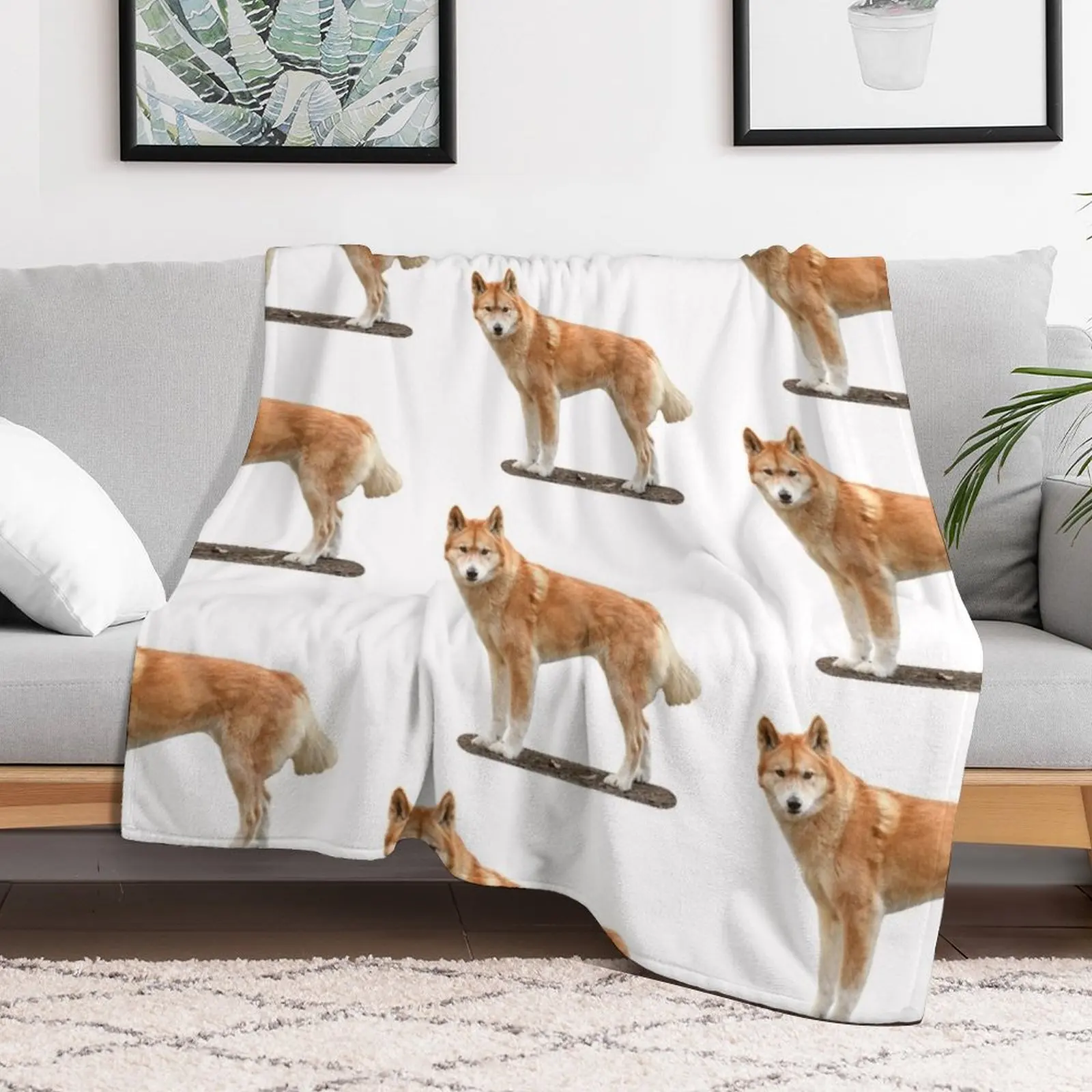 Dingo Throw Blanket Giant Sofa warm winter Multi-Purpose Bed Blankets