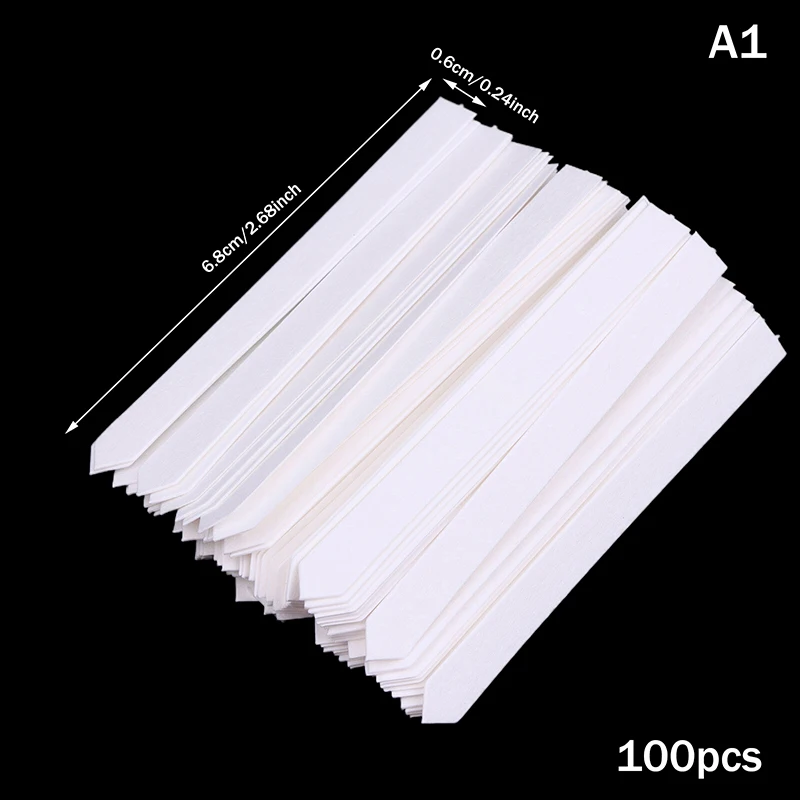 100pcs Pure White Cotton Absorb Water Perfume Test Strips For Testing Fragrances And Essential Oils Fragrance Aromatherapy Paper