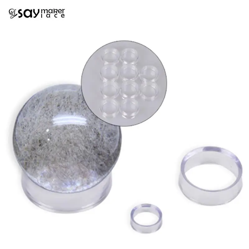 10 PCS Acrylic Clear Display Stand Sphere Holder For Crystal Ball Quartz Glass Stone Base Pedestal Support Decor