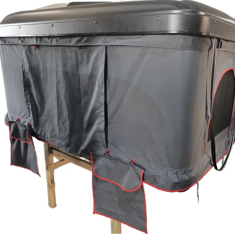 

Large Durable ABS Hard Shell Roof Top Tent for Vehicles Convenient Camping with Aluminum Pole Oxford Fabric Car Rooftop Tent