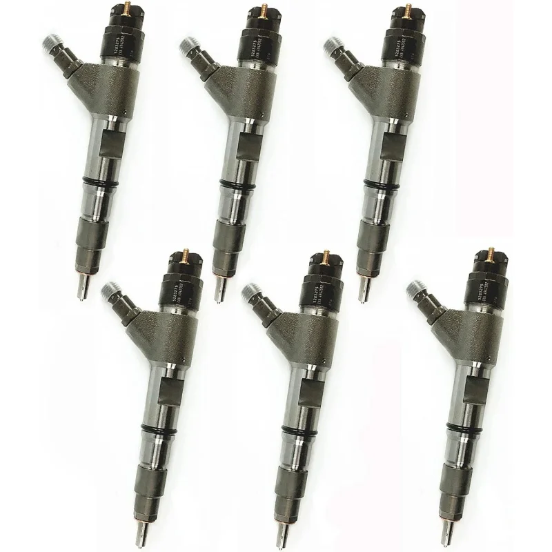 Common Rail Diesel Injector 0445120134 4947582 5283275 Compatible with Cummins ISF 3.8 Foton Vogla J5283275A7596 (Pack of 6)