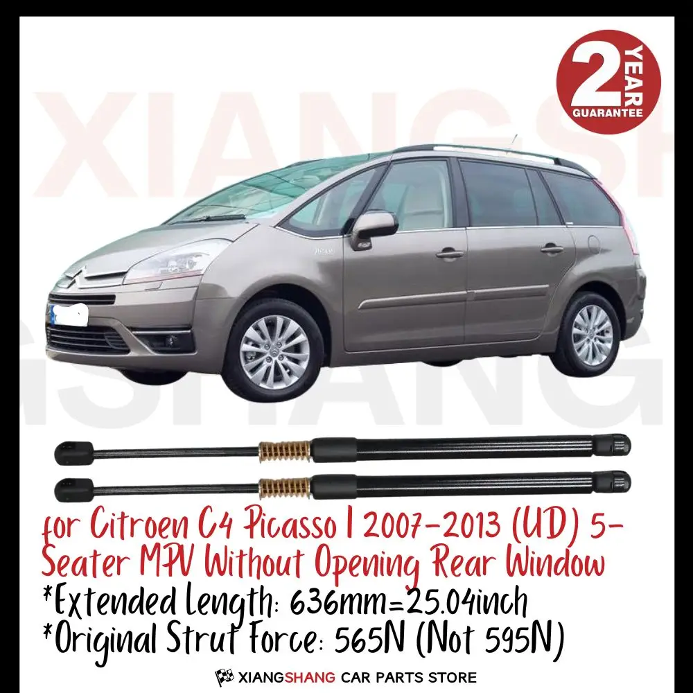 

2pcs Rear Tailgate Damper for Citroen C4 Picasso I 2007-2013 (UD) 5-Seater MPV WITH SPRING Trunk Boot Gas Charged Gas Struts