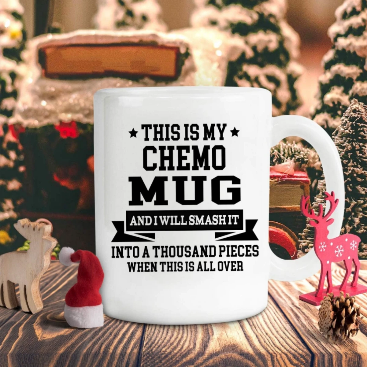 This Is My Chemo Mugs For  Cancer Gifts For Men,Cancer Gifts for Women Gifts Novelty Coffee Ceramic  Cups  White 11 oz