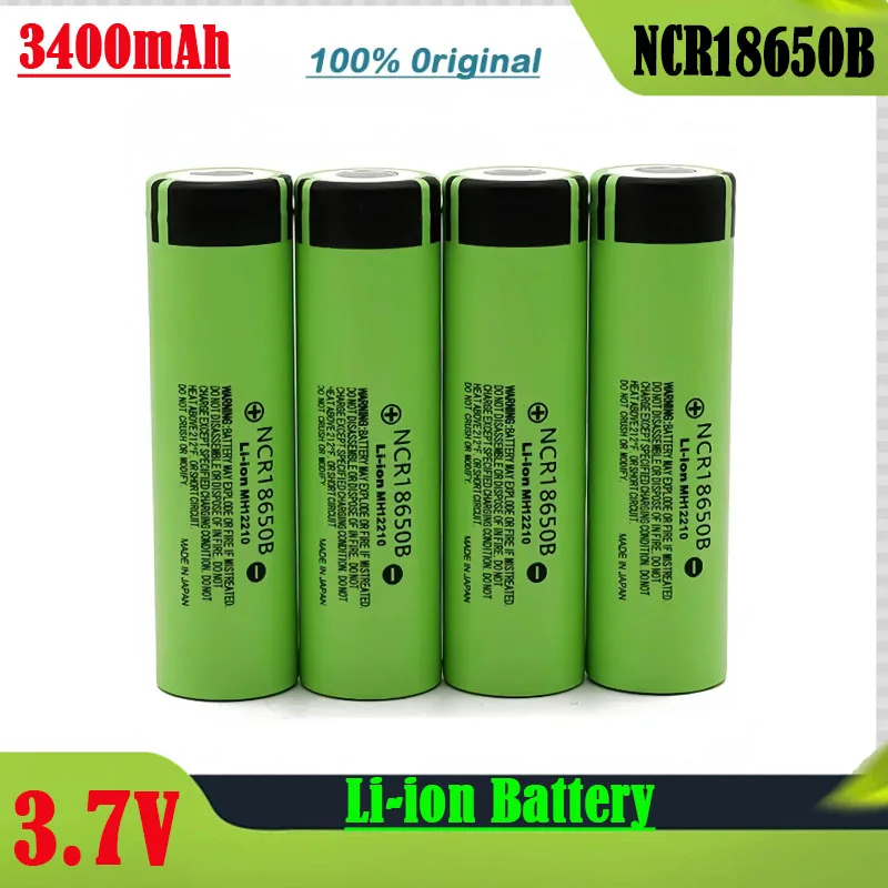 Original3.7V 18650 3400mAh 18650Battery Lithium-ion NCR18650B Rechargeable Battery Ncr18650b Battery Ncr18650b Panasonic 3400mah