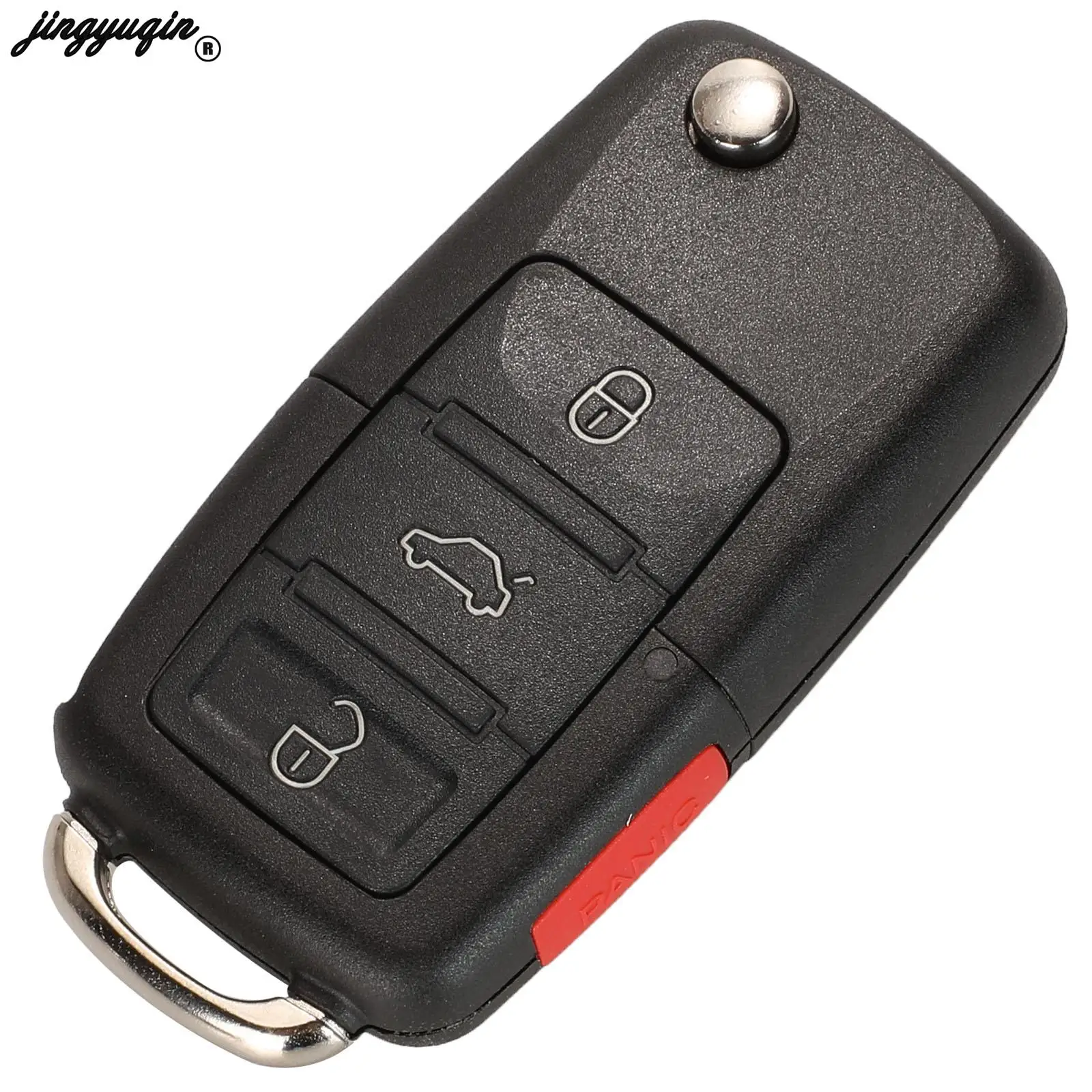 jingyuqin 2/3/4Button Flip Remote Key 315/434MHz ID48 Chip For VW For SEAT Altea Ibiza Leon Toledo T5 FOB 1J0959753AG 1M0959753E