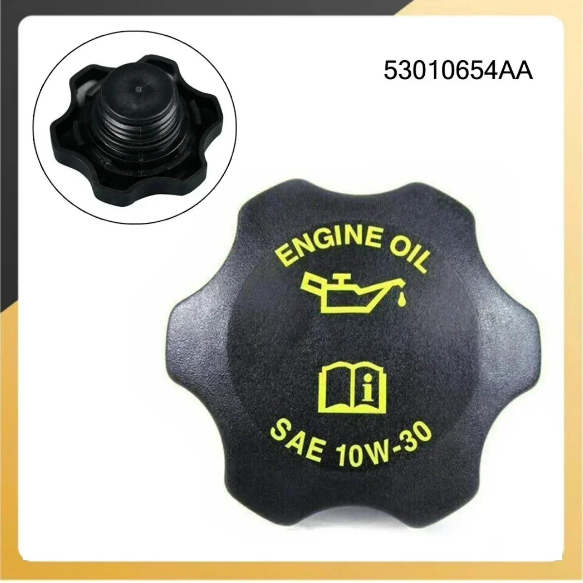 

1pc 4.0L Oil Filler Cap For Jeep For Cherokee For Wrangler For Grand Cherokee 1994 2006 53010654AA Replacement Car Accessories