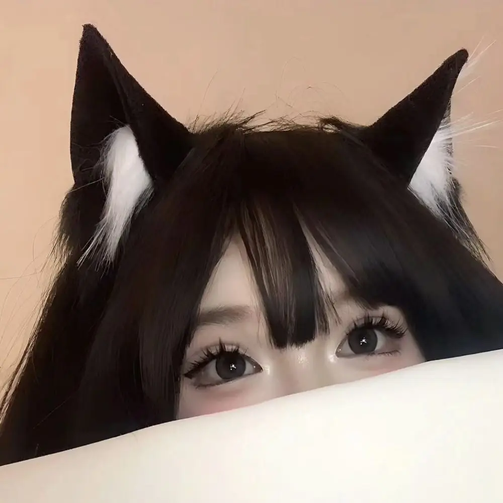 

Cute Lolita Cat Ears Headband Jk Thin Cosplay Headwear Hair Clip Face Wash Hairband Plush Hair Band Female Hair Accessories