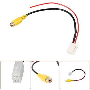 자동차 수 커넥터 라디오 백업 리버스 카메라, RCA 입력 플러그 어댑터, 도요타용 플러그 앤 플레이 리버스 케이블, 4 핀 