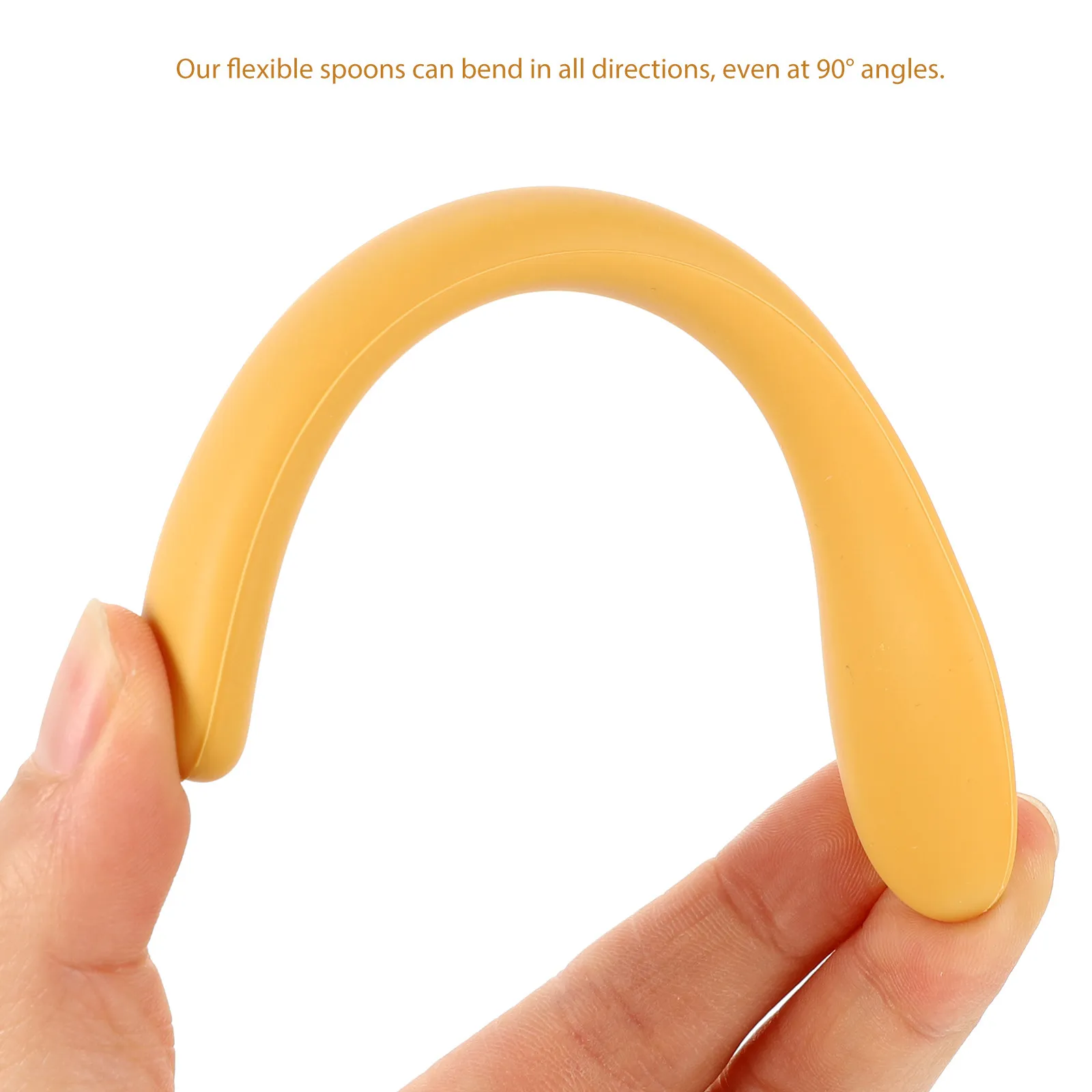 

10Pcs Baby Feeding Spoons Silicone Infant Training Scoops Multifunctional for Dessert Soup Porridge Bendable Design