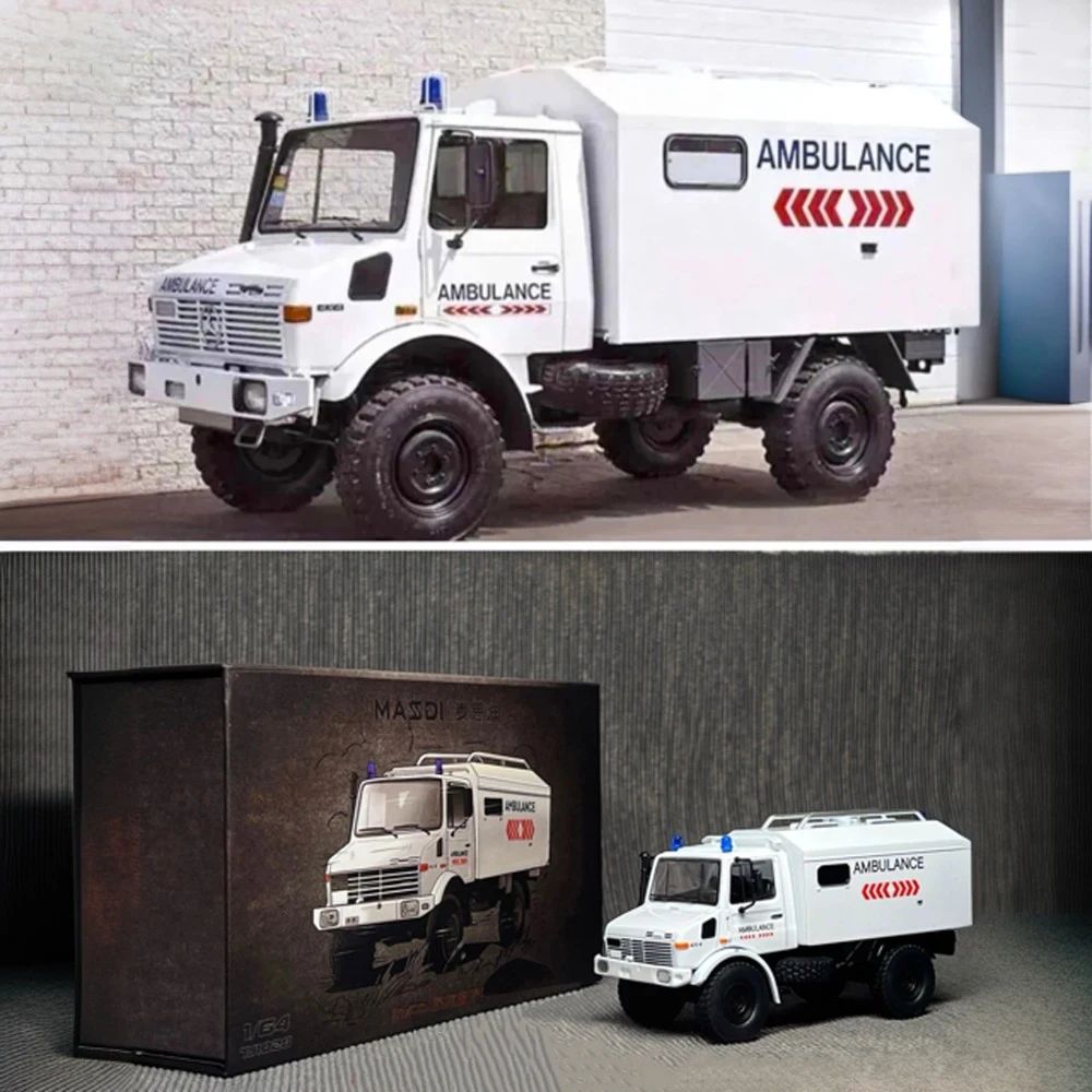 Unimog Geländewagen, Militär-LKW, Druckguss-Metall, gemischte Farben, andere Metall-Militär-Modellbausätze im Maßstab 1:64, Sammlerpuzzle