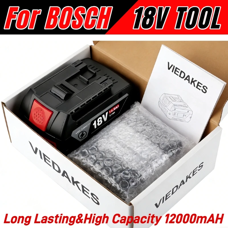 

100% compatiable For Bosch 18v battery lithium-ion rechargeable battery, 18V 12000mAh for BAT609 BAT618 BAT614 with charger☝☝