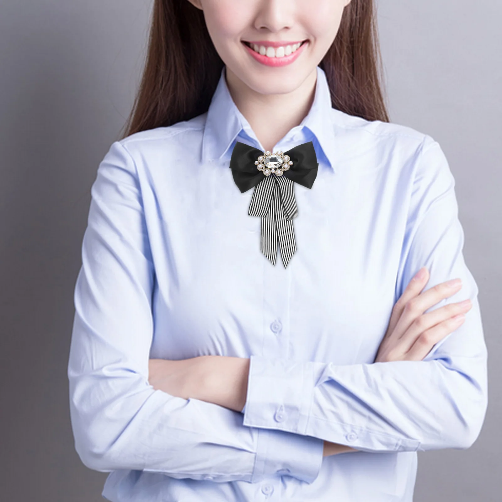 1개입 보타이 우아한 프리타이드 보우타이 비즈니스 셔츠용 블랙 화이트 의류 액세서리 패션 넥타이 프리타이드 보타이