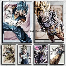 Decorative Painting Dragon Ball Wu Kong Super Saiyan Canvas Painting Art Home Decor Posters Picture High Quality Children Gift