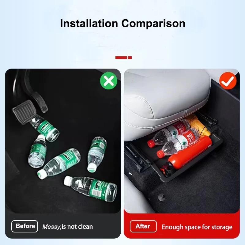 For Xpeng XiaoPeng G9 2022-2024 Storage Box under Main Driver Seat Interior Modified Accessories