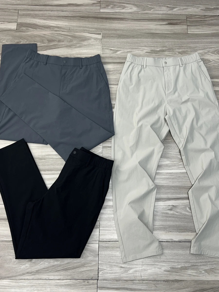 

Сменные эластичные повседневные брюки Lulu для мужчин, уличные, тихосохнущие, дышащие, для занятий спортом, с прямыми штанинами на молнии Fly