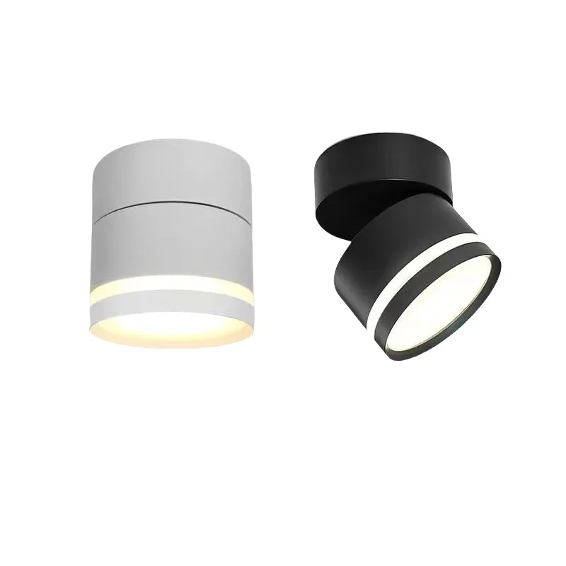 

Поворотный светодиодный потолочный светильник полного спектра с регулировкой яркости, AC110V-230V, антибликовый, 5W/7W/10W/15W/20W, для помещений