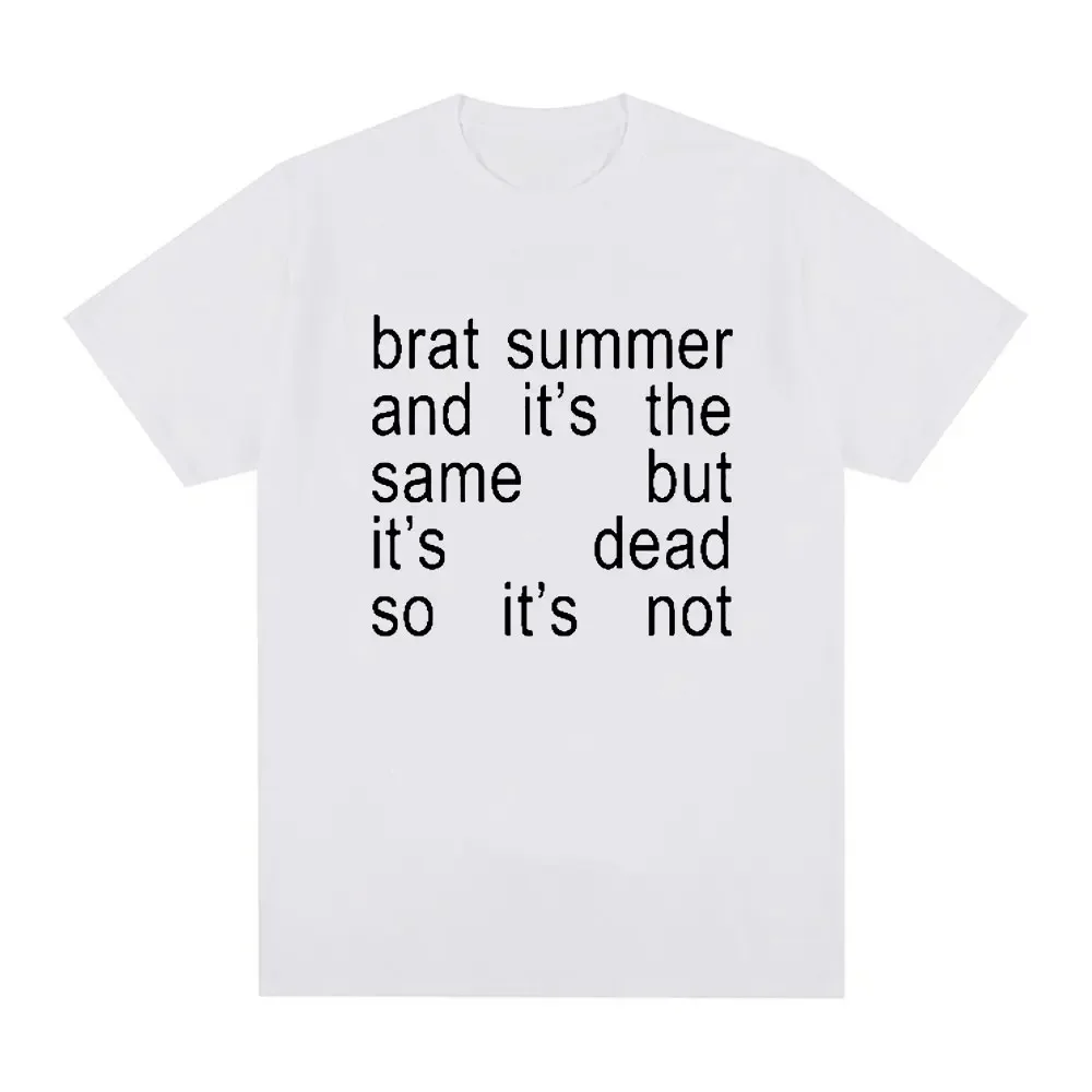 Charli Xcx Brat Summer and It's Same Album T-shirt Men Women Kids Fashion Harajuku Tshirt Casual Comfortable Extra Large T-shirt