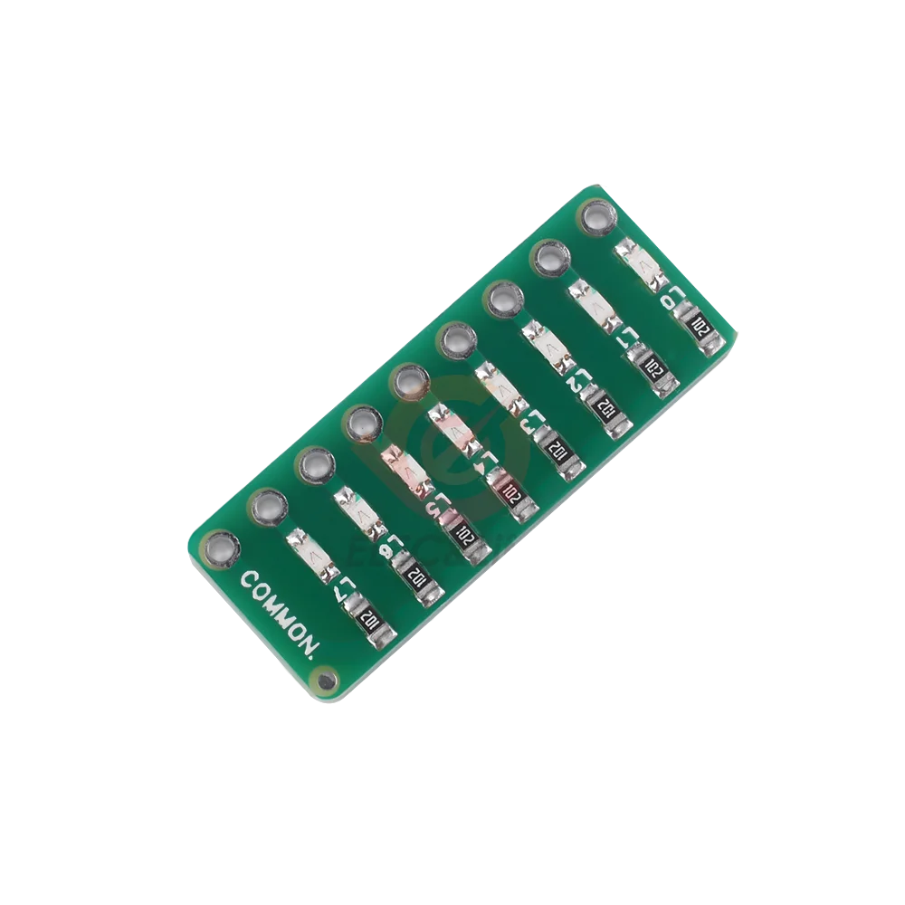 5pcs 8-section LED port test lights LED indicator lights flowing light modules For STM32 STC51 AVR PIC Arduino DC 3.3V-5V