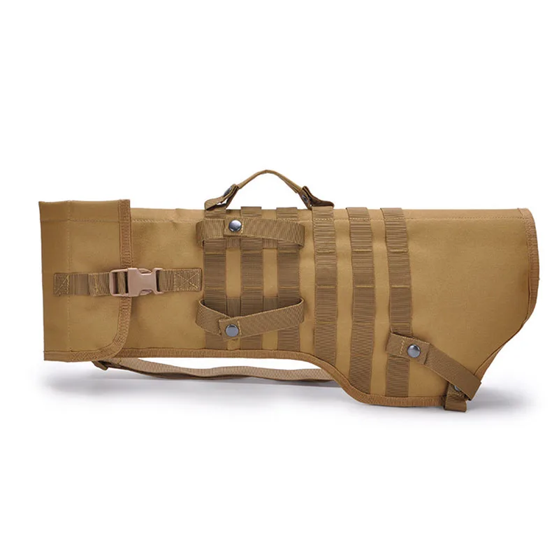 Tactical Dual Rifle Shotgun Bag Scabbard Holster Gun Carry Backpack Airsoft Gun Holster Hunting Molle Pouch Bag