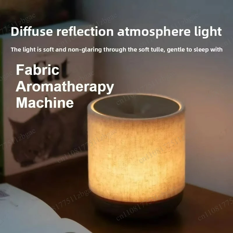 Fabric 200ml Ultrasonic Aromatherapy Diffuser Home Small Desktop USB Humidifier Low Noise