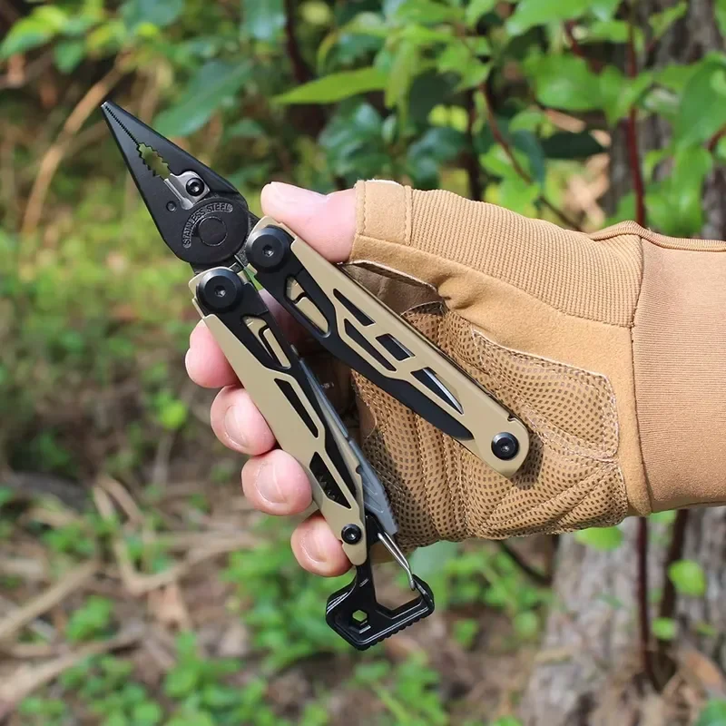 Wholesale Multi-Functional Outdoor EDC Folding Knife Pliers Bottle Opener Cross-Border Multitool Repair Pliers