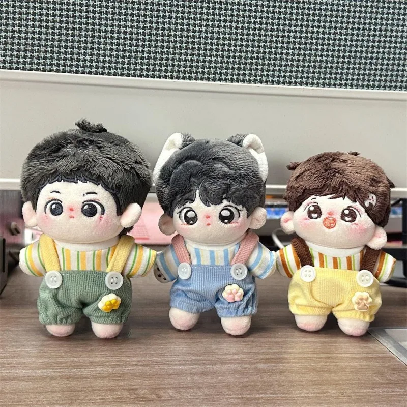 

10cm cotton doll, t-shirt, overalls, starfish body, chubby body, dopamine color change outfit