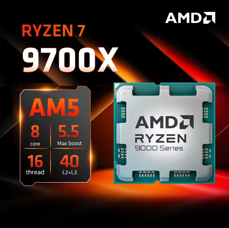 AMD Ryzen 7 9700X processor 5.5GHz 8-core 16-thread 40MB 4NM TDP
