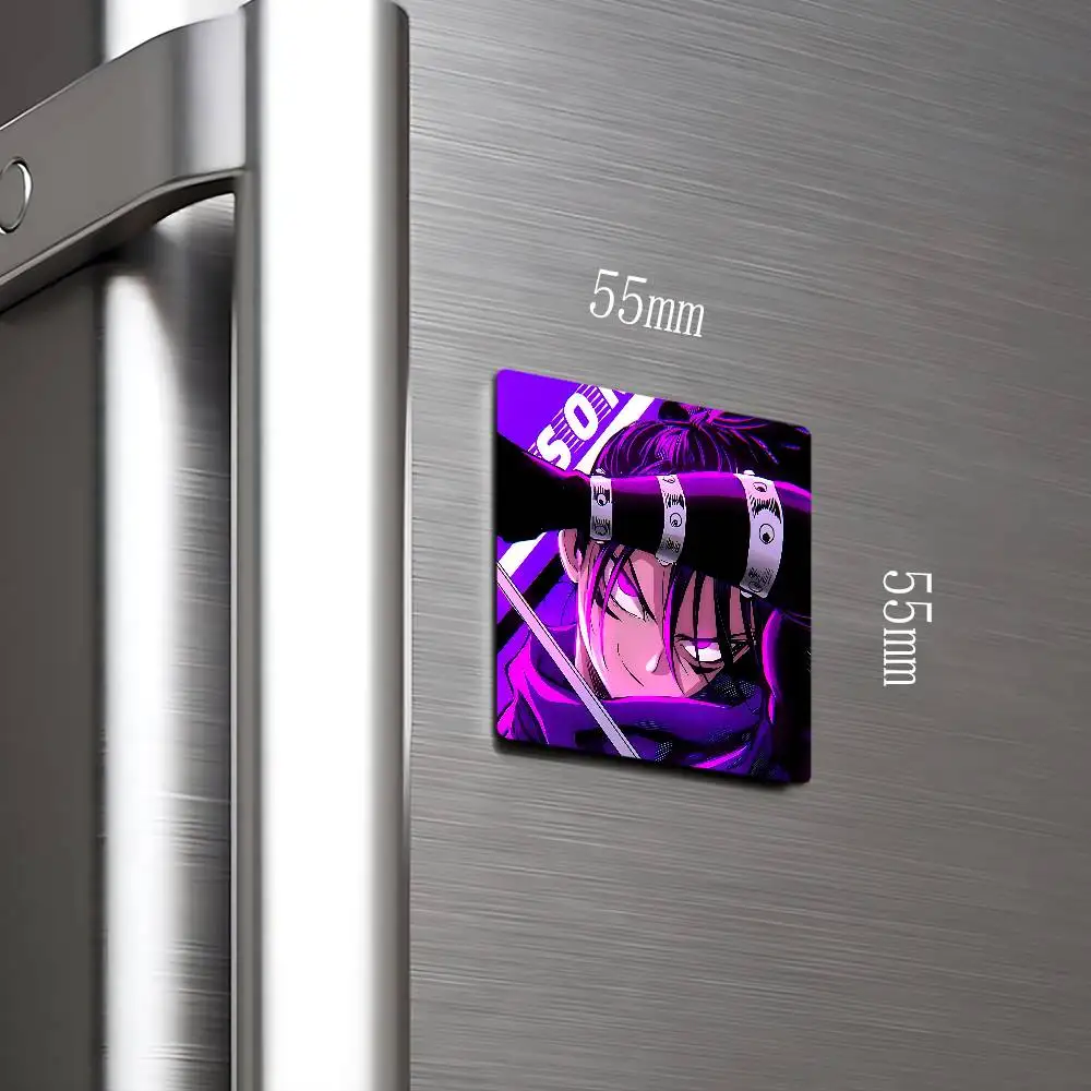 One P-Punch M-Man Sonic-C Photo Fridge Magnet Square Stickers Personalize Home Decor Souvenirs Gift