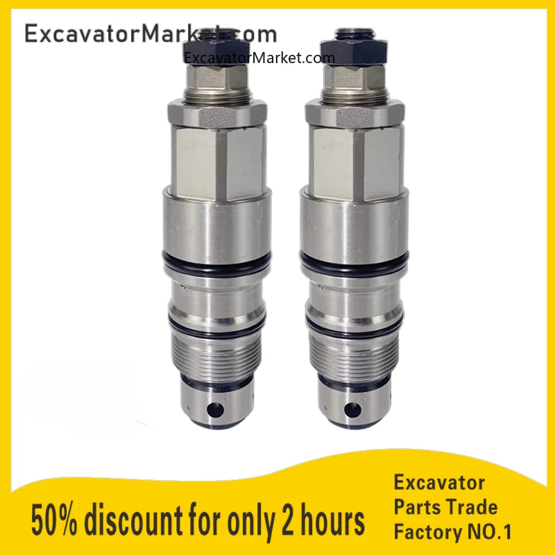 Excavator For Sany Excavator Accessories Sy195 205 215 235 265 365-8-9 Main And Auxiliary Gun Main Relief Valve Safety Valve