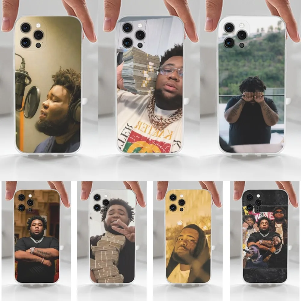 Rapper R-Rod W-Wave Phone Case For iPhone 16,15,14,13,12,11 Plus,Pro,Max,XR,XS,X,7,8 Plus,SE,Mini,Transparent,Silicone Case