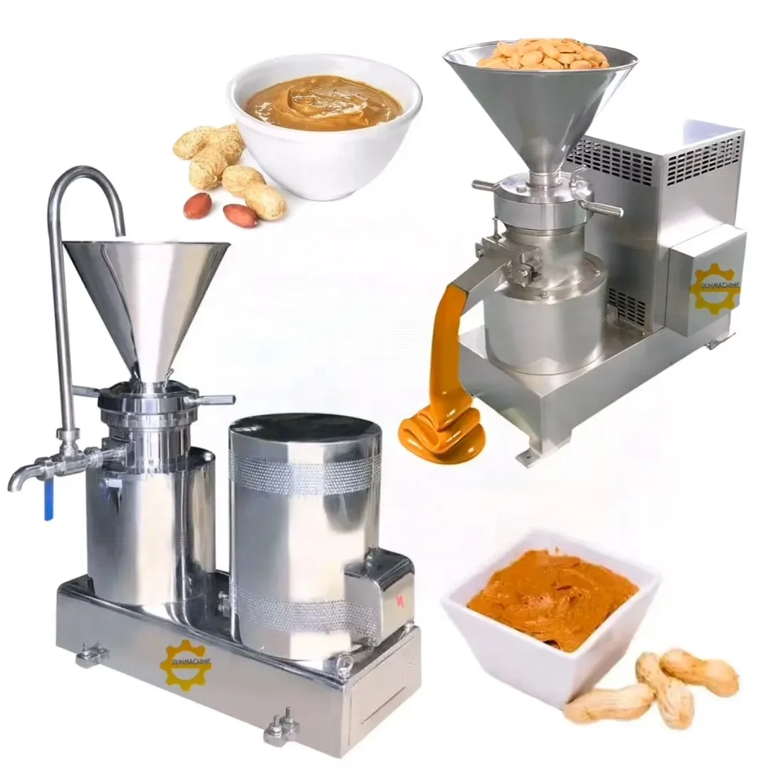 Commercial Nuts Grinder Peanut Butter Paste Making Machine Cocobeans Grinder Into Paste Colloid Mill