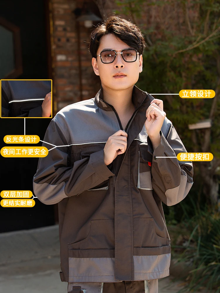 مريلة وزرة الرجال العمل المآزر مصلح حزام حللا السراويل زي العمل #6