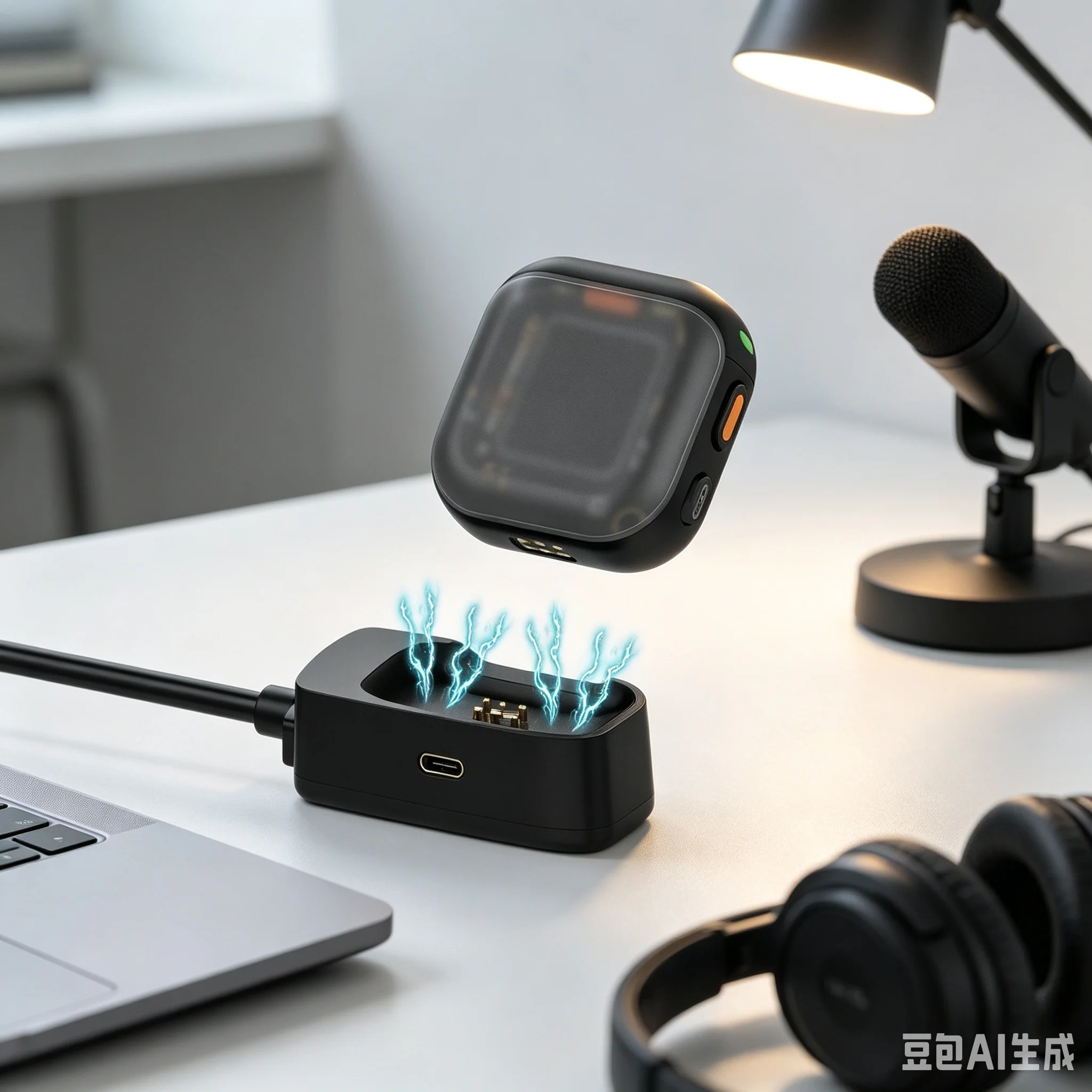 

For DJI Mic3 Charging Base ABS Magnetic Charger Stand With1M Length Cord For Microphone Power Base Accessories