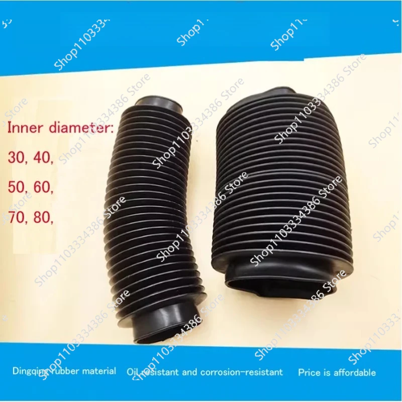 1x Rubber Corrugated Sleeve Flexible Moulded Bellows Rubber Nitrile Oil Resistant Dust Cover Tubes and Hose NEW