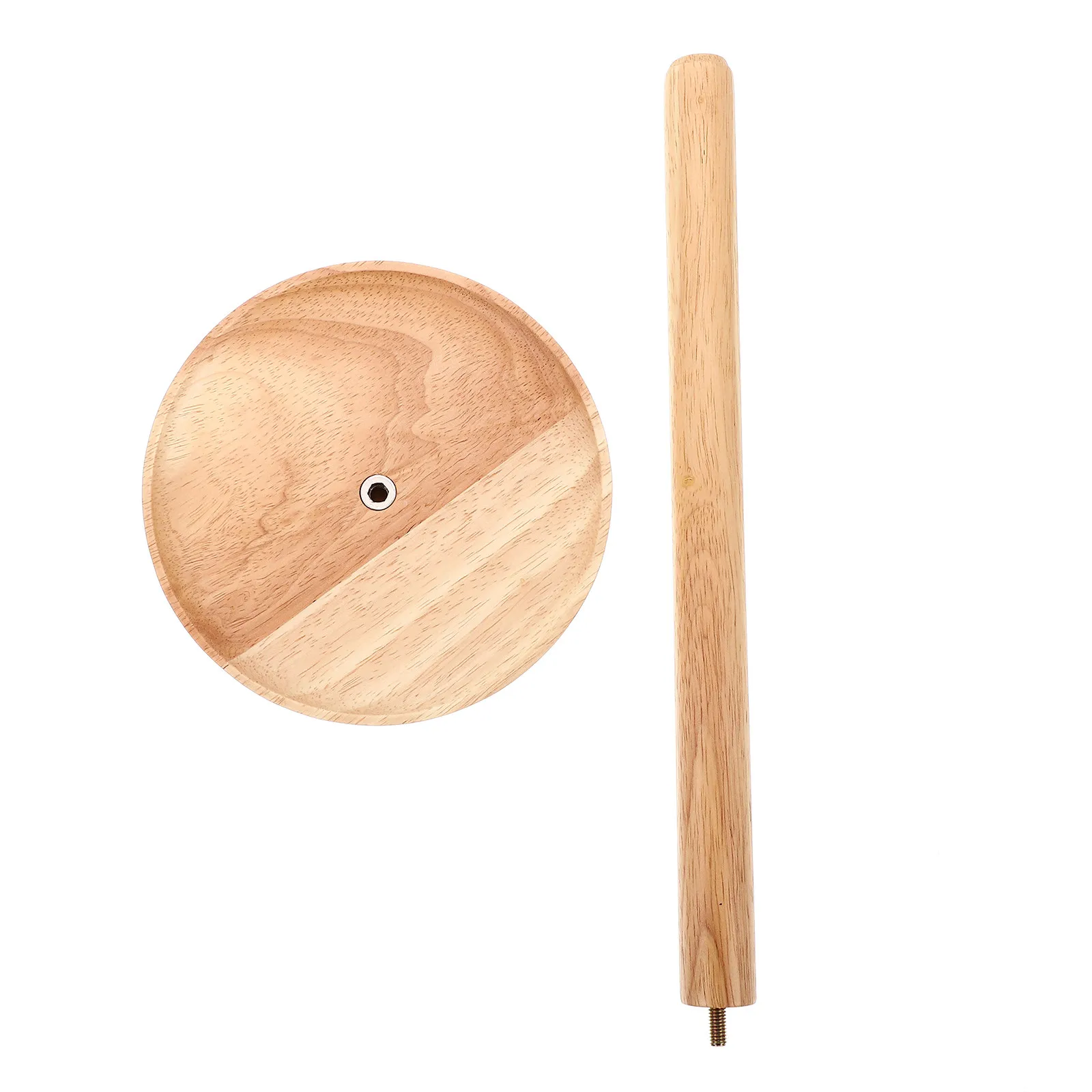 

1Pcs Solid Wood Roll Paper Holder Slim Anti-Skid Pads Toilet Tissue Reserve for Bathroom Guest Rv Kid's Room Housewarming Gift