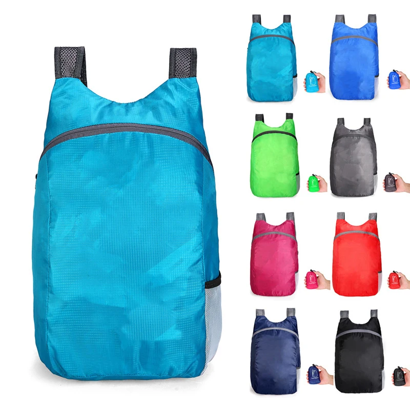 20L Lightweight Packable Backpack Foldable Ultralight Outdoor Folding Backpack Travel Daypack Bag Sports Daypack For Men Women