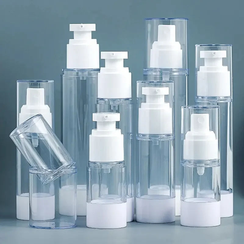 

100Pcs New 30/50/100ml Transparent Plastic Cosmetics Vacuum Lotion Bottles Fine Mist Spray Bottle for Airless Travel Containers