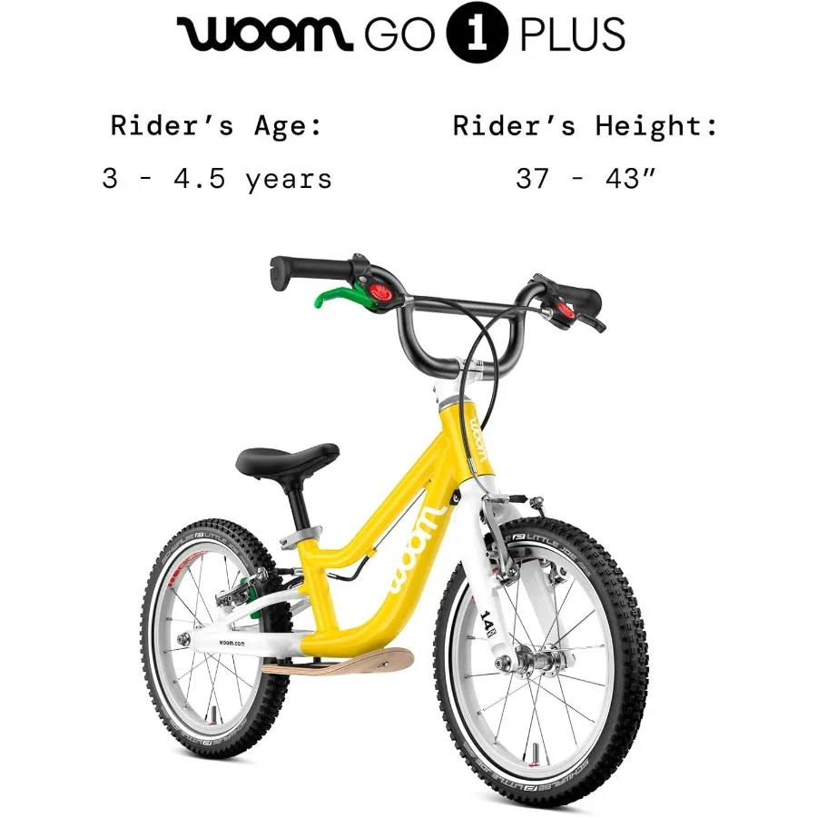 Vélo d'équilibre pour enfants de 3 à 4,5 ans, vélo léger de 14 pouces avec frein à main et limiteur de direction pour tout-petits garçons et filles