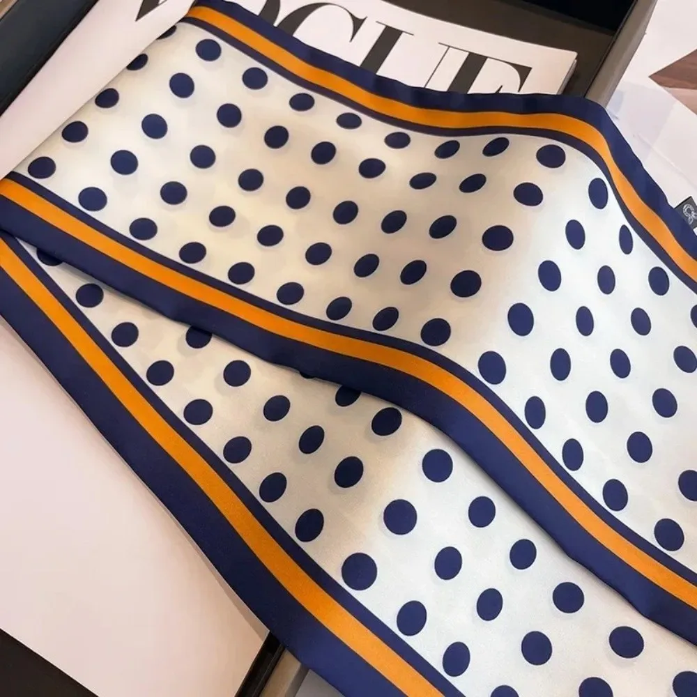 Miękka satynowa apaszka do włosów, długa cienka wstążka do włosów, pasek do talii, wstążka do torebki, foulard, chusta na szyję