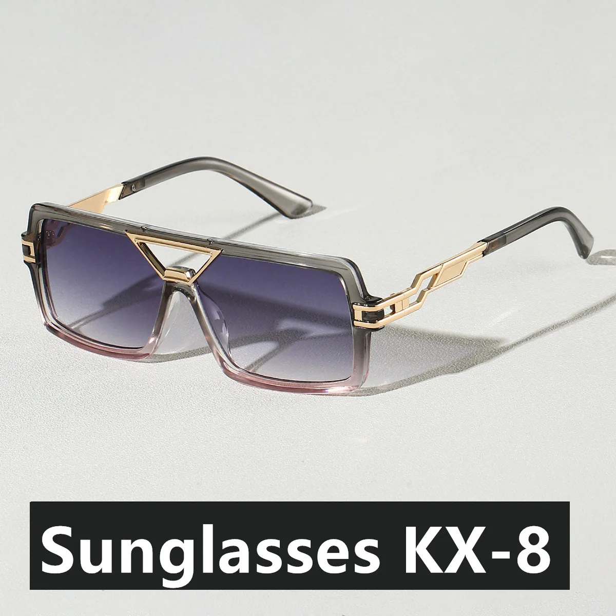 2026 neue Mann Frau Sonnenbrille Mode Vielseitige Trend Sonnenbrillen UV400 Farbe Blockieren Hohe Qualität Doppel Strahl Design Sonnenbrille – Detail 5