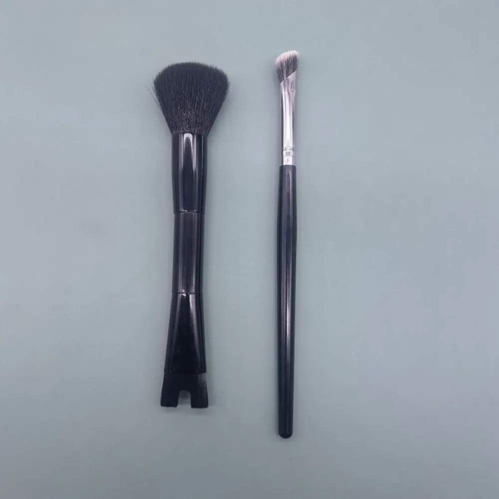 2Pcs Double Head Nose Contour Brush Set 2-in-1 Portable Nose Shadow Brush Soft Nose Sculpting Eyeshadow Powder Brush Women