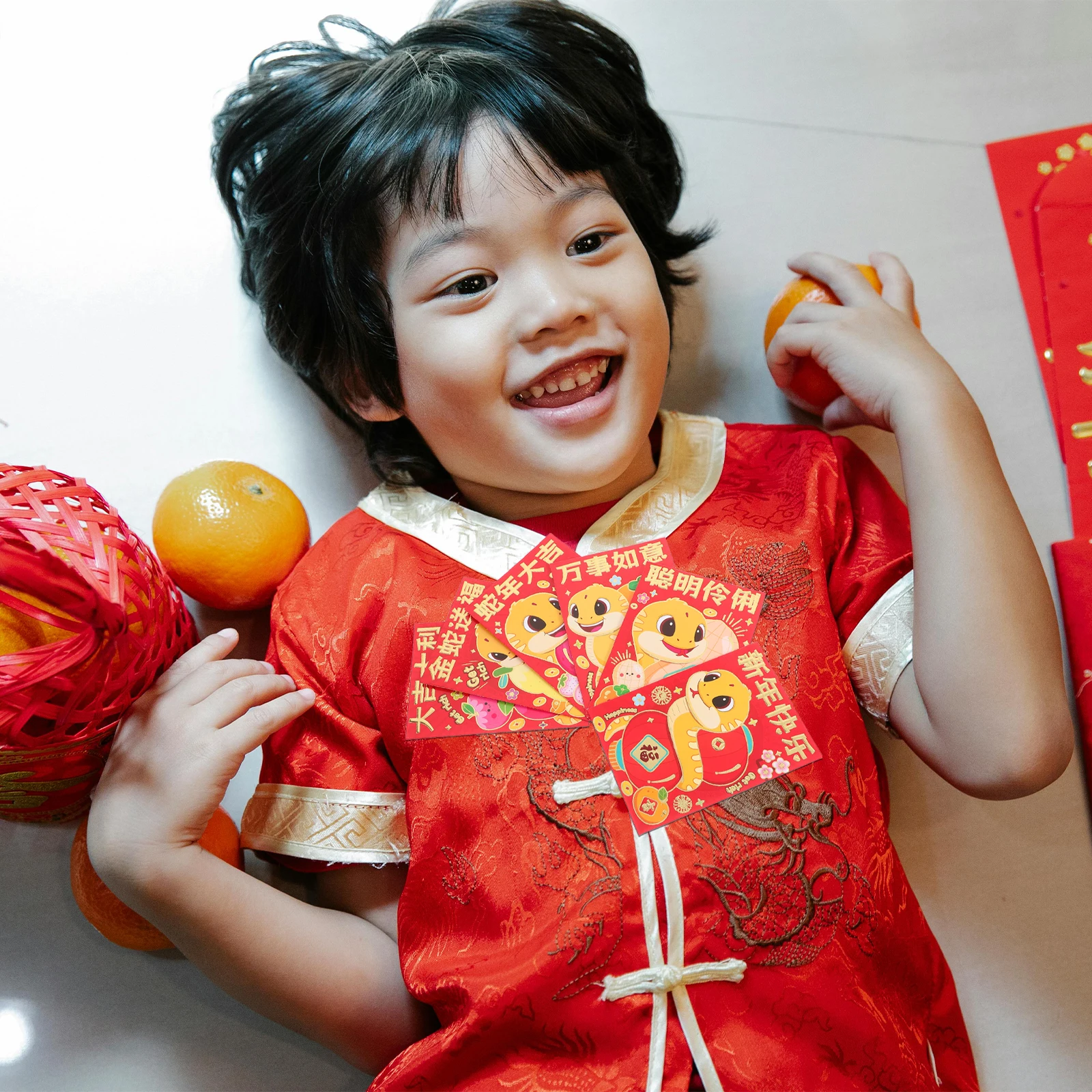 36Pcs New Year Red Envelopes Cartoon Style Snake Year Chinese Red Packets Lucky Money Cash Envelopes Lunar Festival