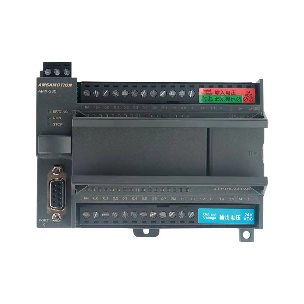 CPU224CN Replace for  S7-200 PLC 6ES7 214-1AD23-0XB8 Transistor 1BD23 RELAY 14I 10O for SIMATIC CPU224XP RS485 PPI