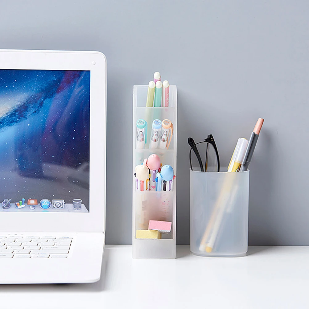 

Stationery Storage Tube Pencil Cup Desk Organizer Large Capacity Holder Pen Desk Accessory Study Room File