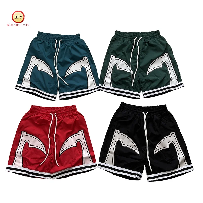 24SS Latest Fashion Trendy Summer Mens Womens Beach Shorts Loose Loose Printed Drawstring Sports Shorts