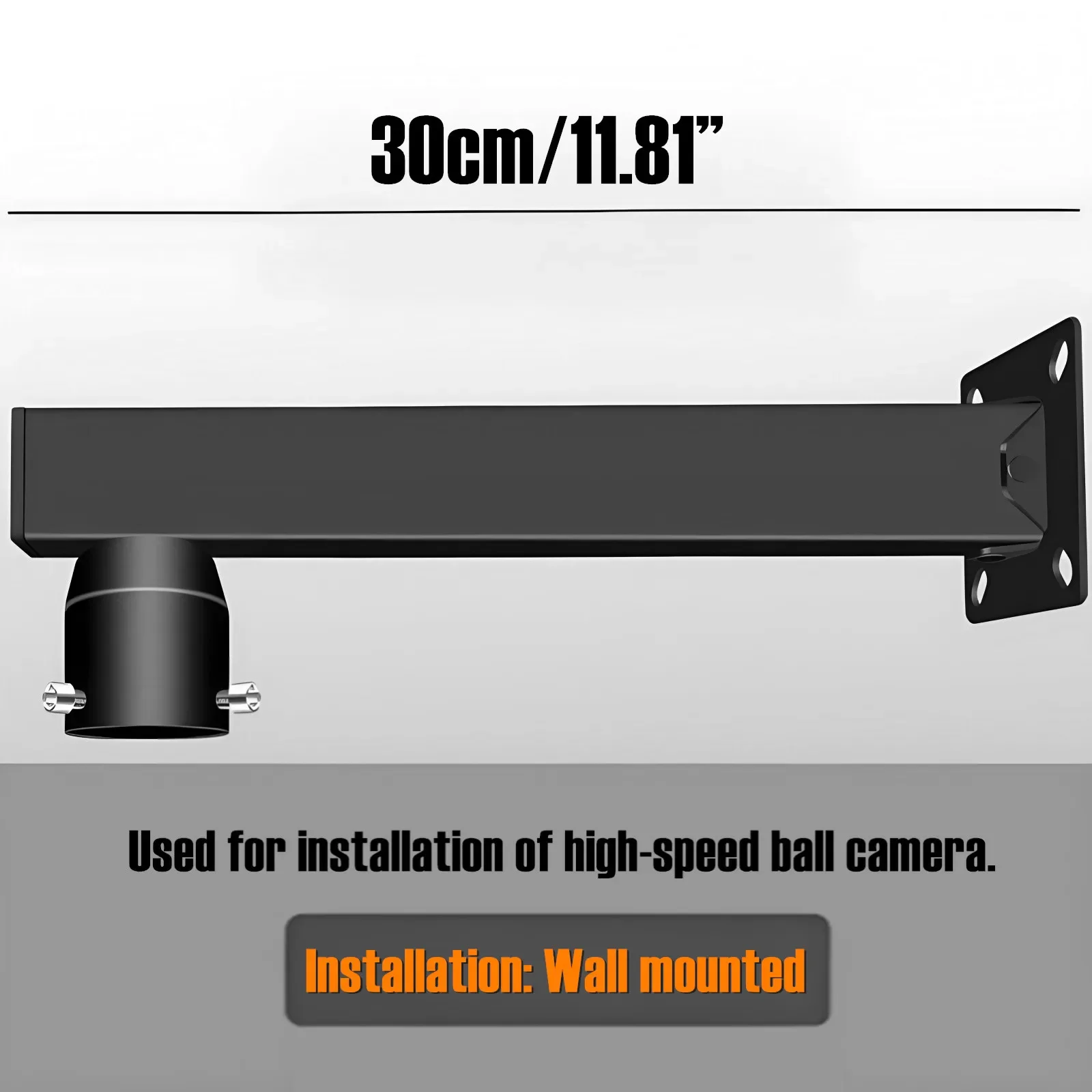 Bullet Camera Mount Universal Heavy-Duty Outdoor Speed Dome Security Camera Cross Bar Mount Bracket Universal Wall Mount Bracket