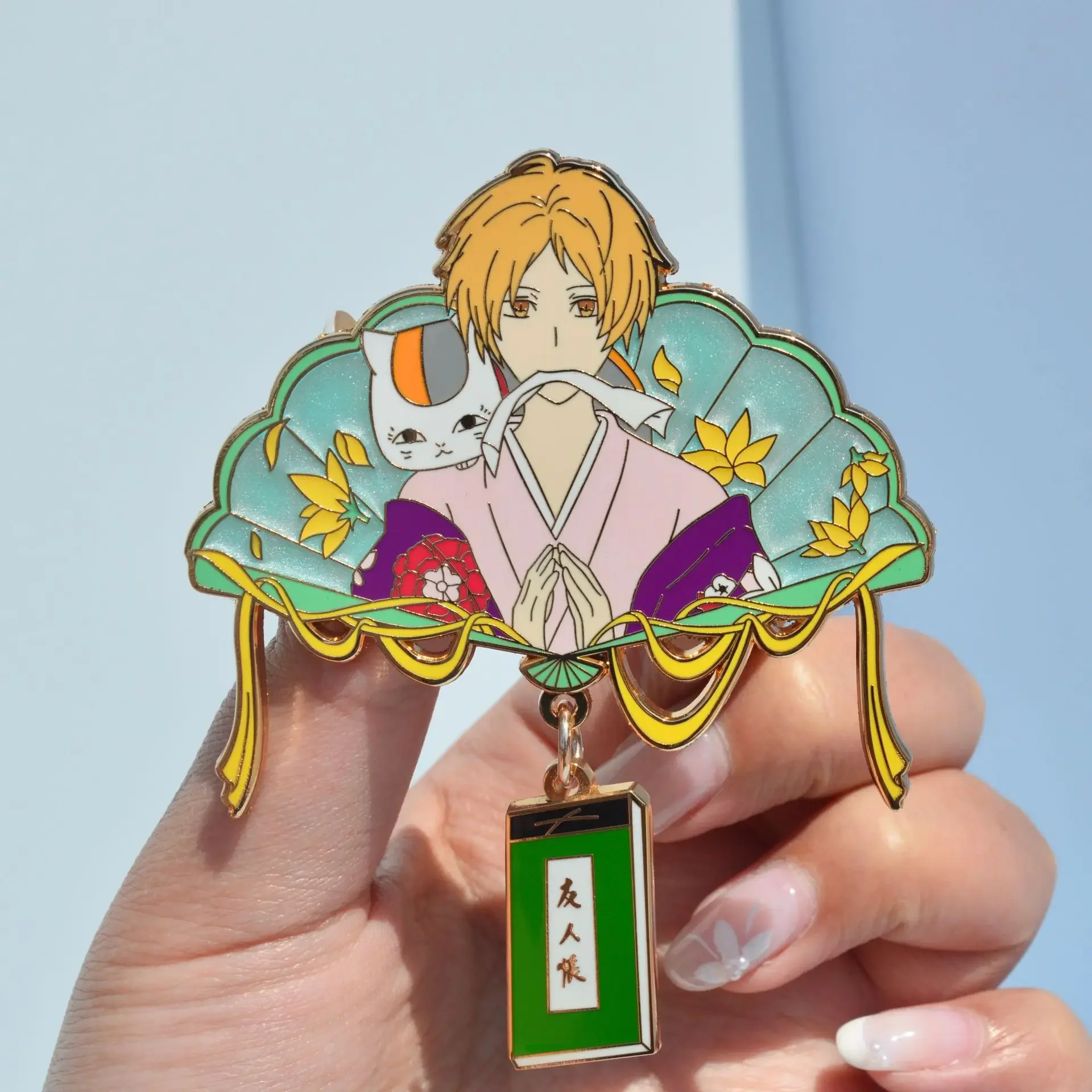 Natsume's Book of Friends Pins Pendant Anime Natsume Yujinchou Enamel Badge Brooches for Backpack Clothing Lapel Cosplay Decor