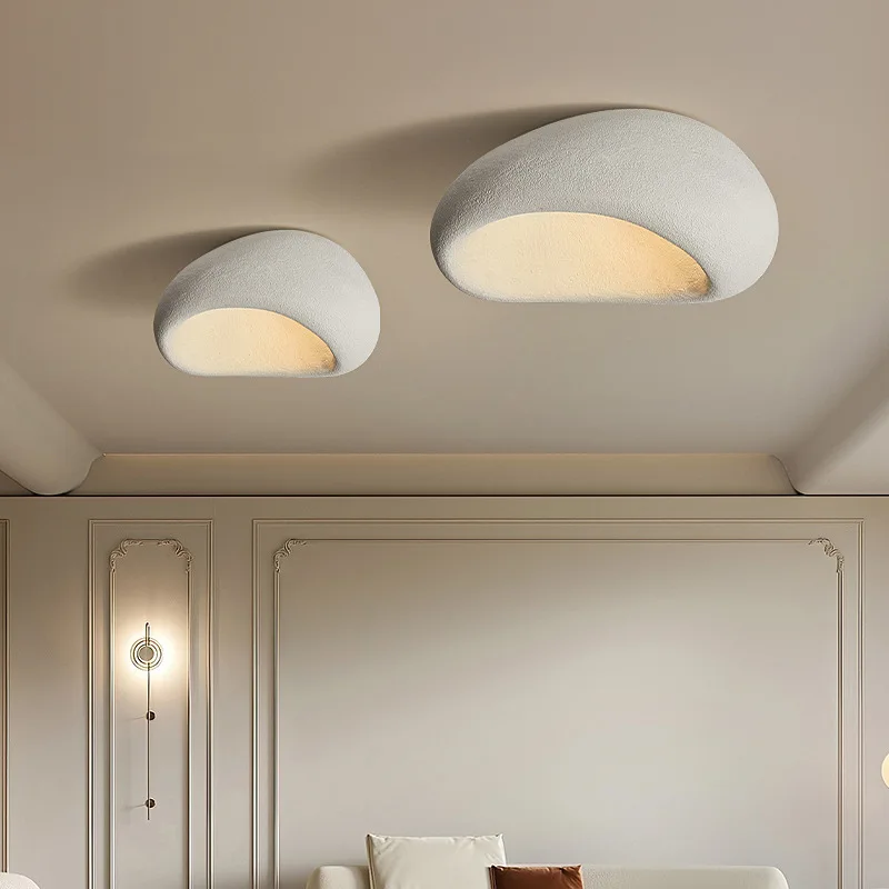 Vintage Industrial Wabi Sabi Ceiling Light Soft Diffused LED Japanese Minimalist Lamp For Bedroom Study Room